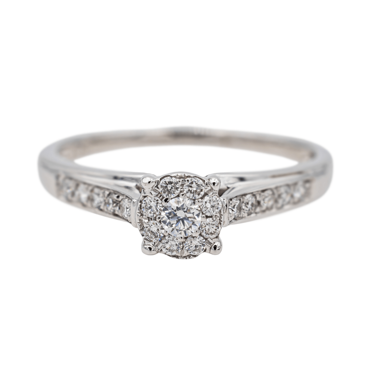 Bague en or blanc et diamants - Castafiore