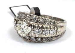 Bague en or blanc et diamants - Castafiore