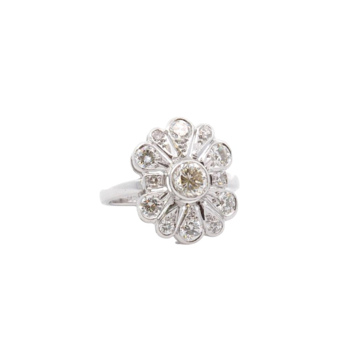 Bague en or blanc et diamants - Castafiore