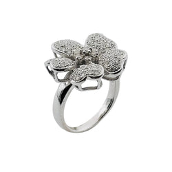 Bague en or blanc et diamants - Castafiore