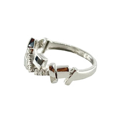 Bague en or blanc et diamants - Castafiore