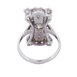 Bague en or blanc et diamants - Castafiore
