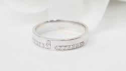 Bague en or blanc et diamants - Castafiore
