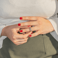 Bague en or blanc et diamants - Castafiore