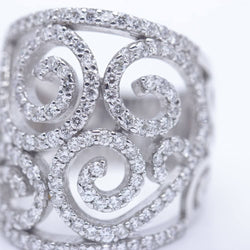 Bague en or blanc et diamants - Castafiore