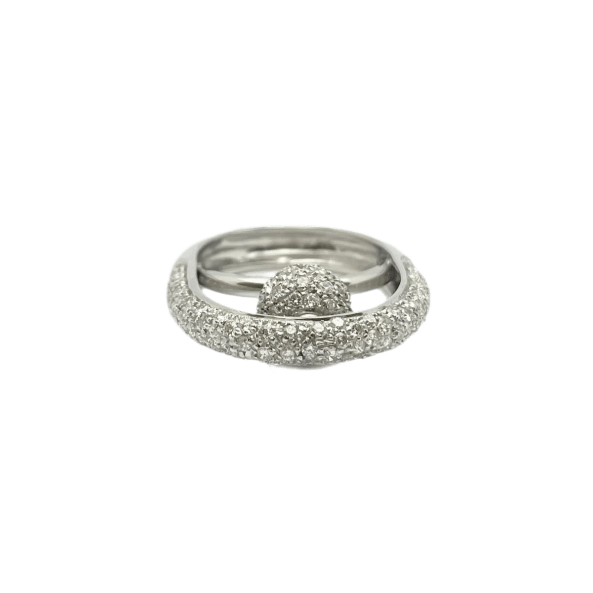Bague en or blanc et diamants - Castafiore
