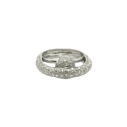 Bague en or blanc et diamants - Castafiore