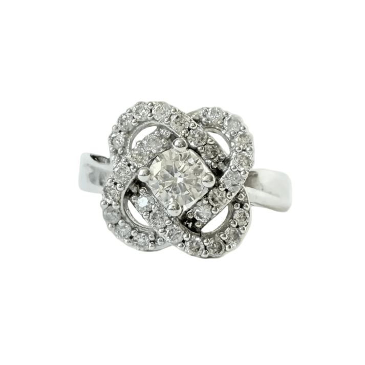 Bague en or blanc et diamants - Castafiore