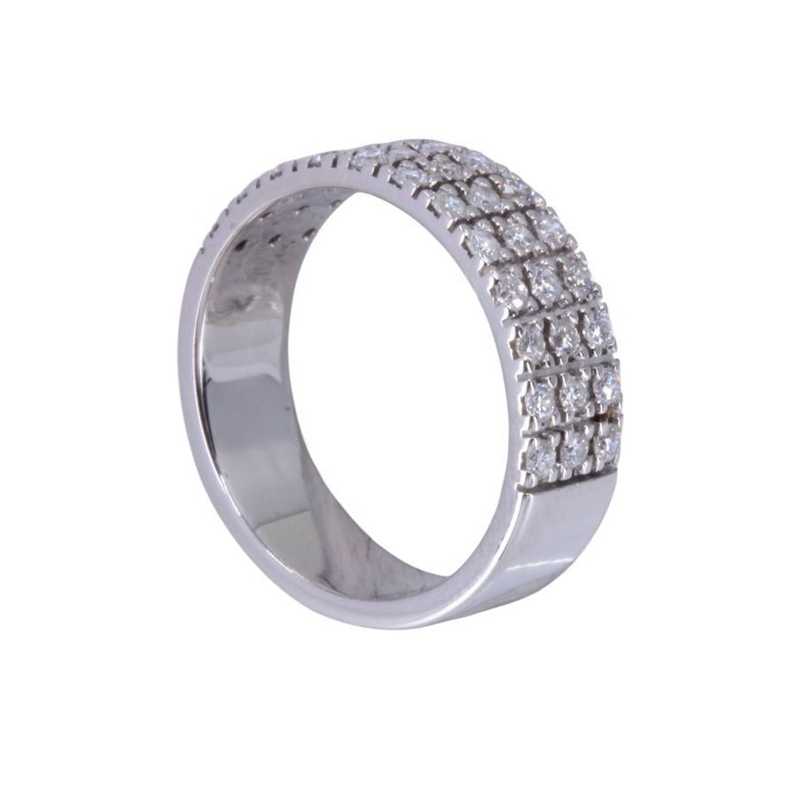 Bague en or blanc et diamants - Castafiore