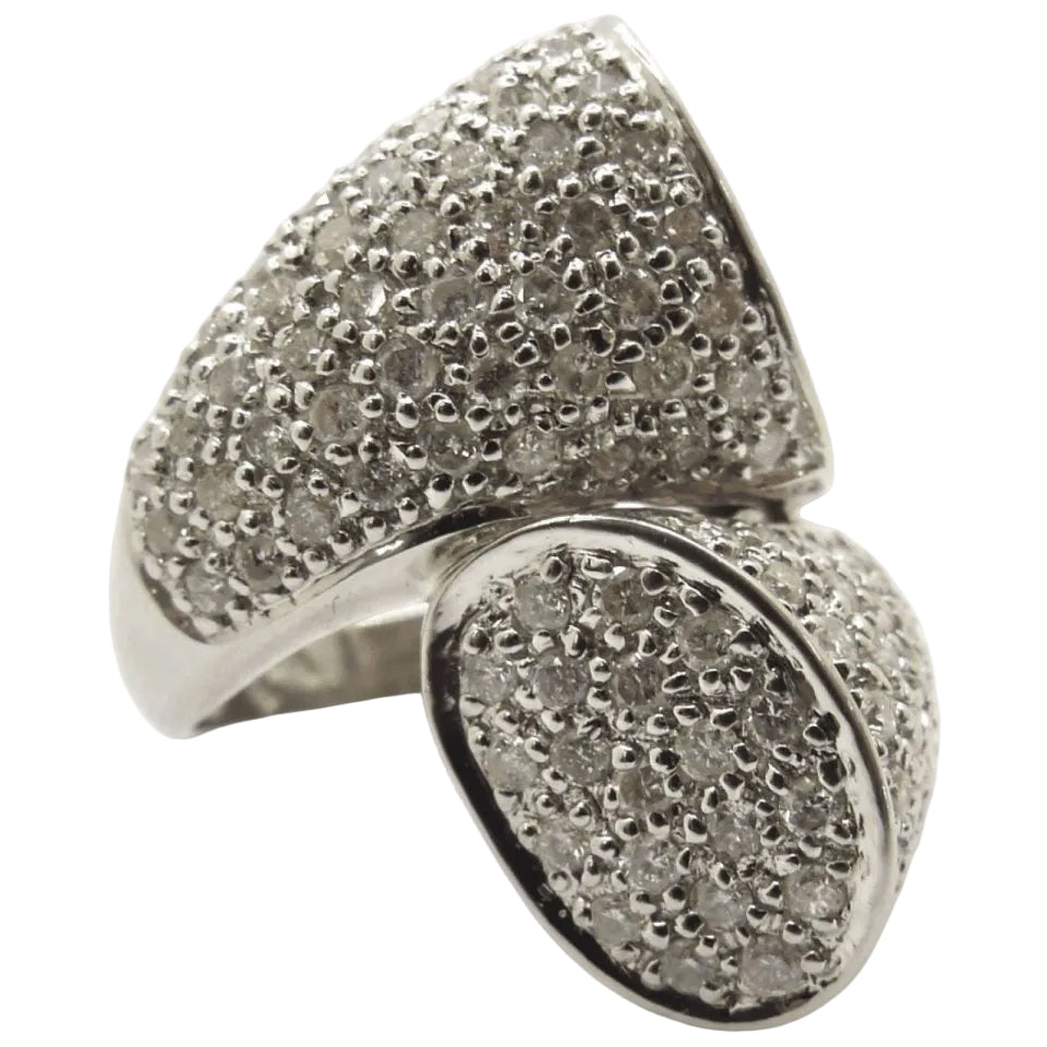 Bague en or blanc et diamants - Castafiore