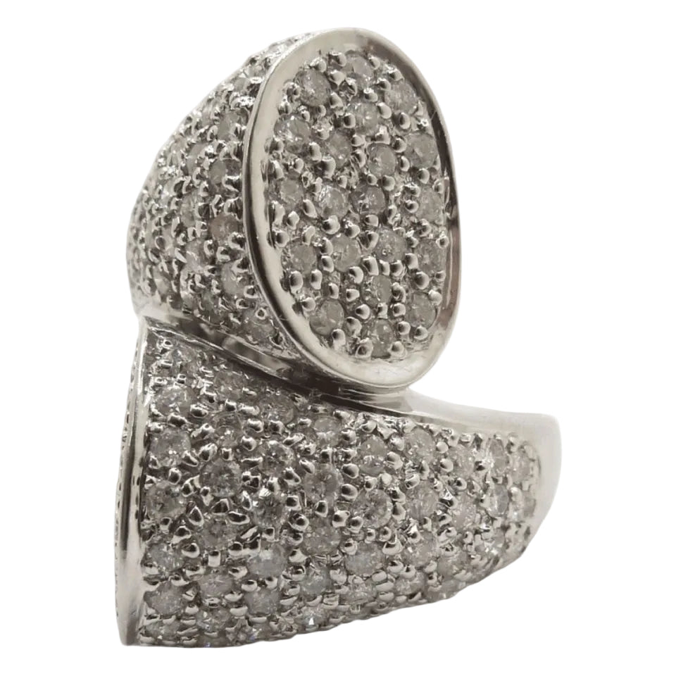 Bague en or blanc et diamants - Castafiore
