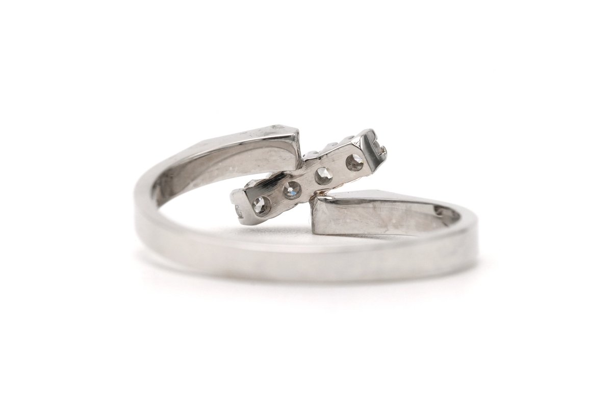Bague en or blanc et diamants - Castafiore