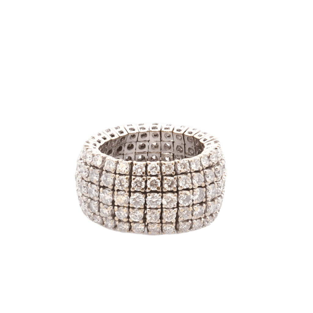 Bague en or blanc et diamants - Castafiore