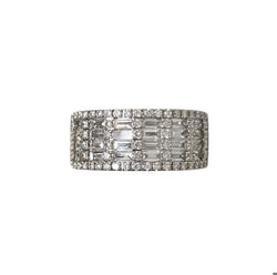 Bague en or blanc et diamants - Castafiore