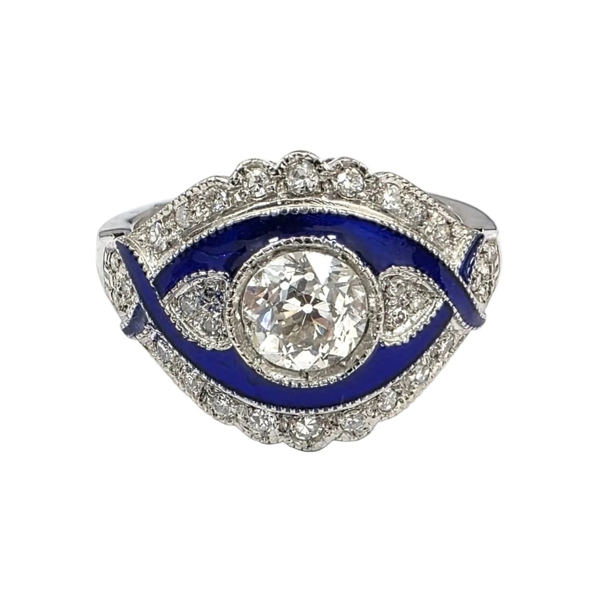Bague en or blanc et diamants - Castafiore