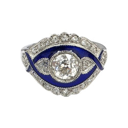 Bague en or blanc et diamants - Castafiore