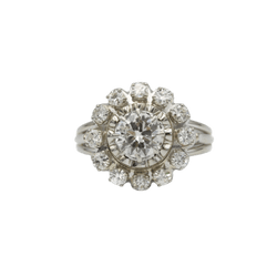 Bague en or blanc et diamants - Castafiore