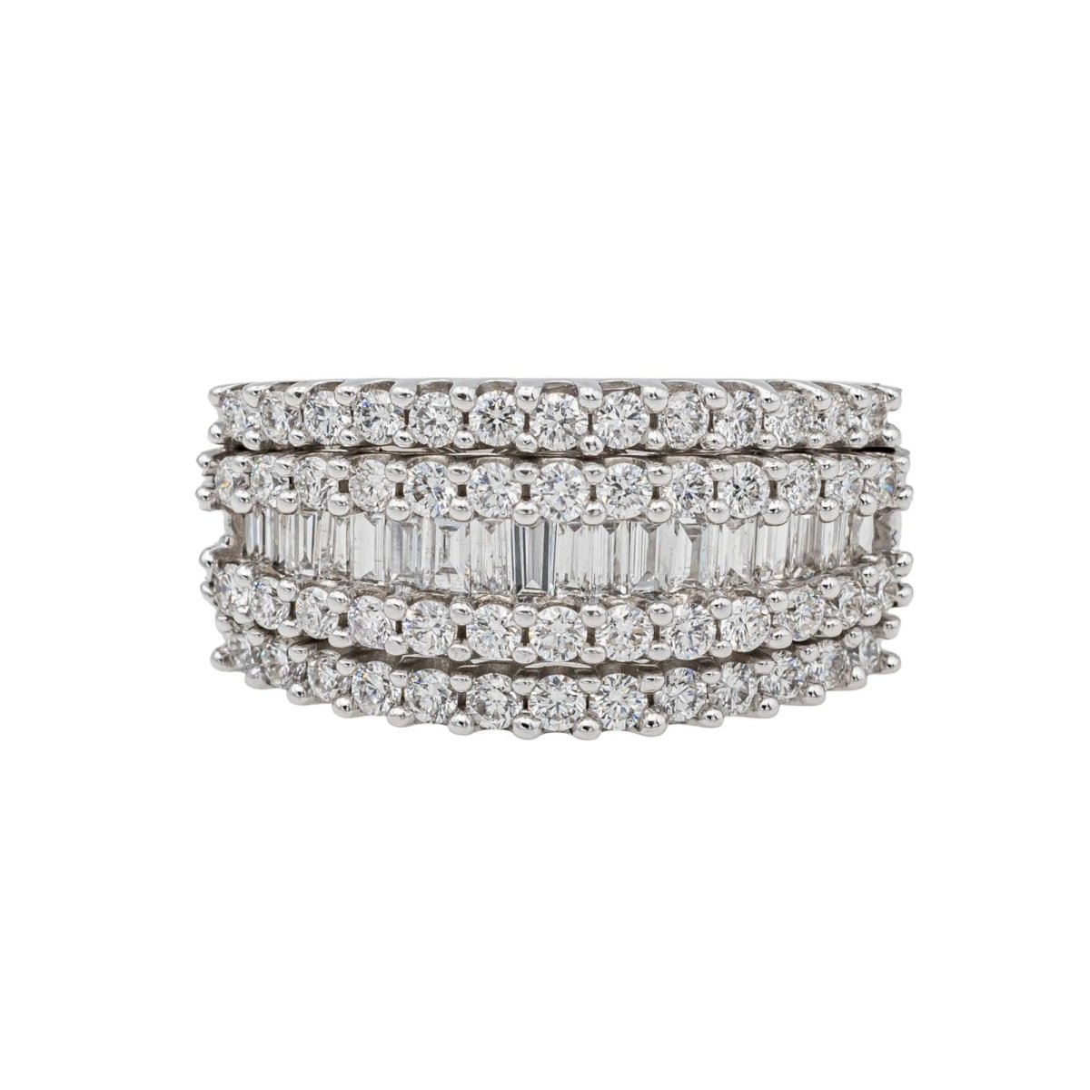 Bague en or blanc et diamants - Castafiore