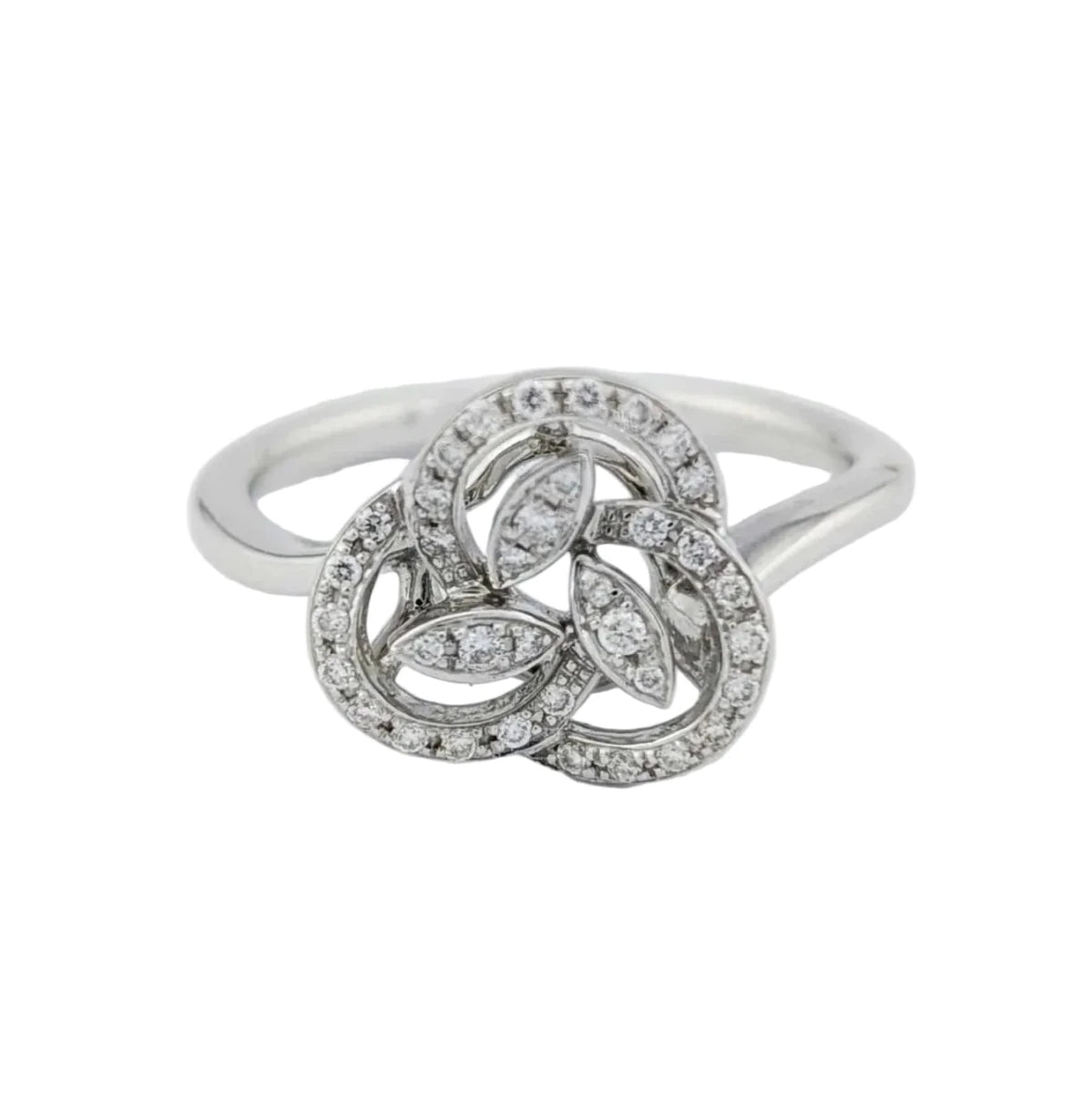 Bague en or blanc et diamants - Castafiore