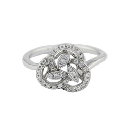 Bague en or blanc et diamants - Castafiore