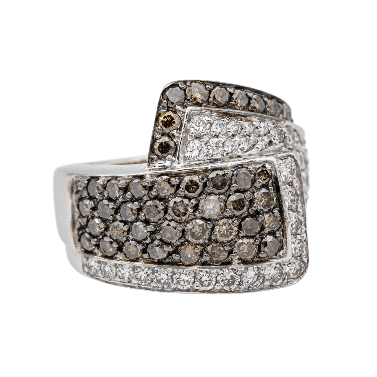 Bague en or blanc et diamants - Castafiore