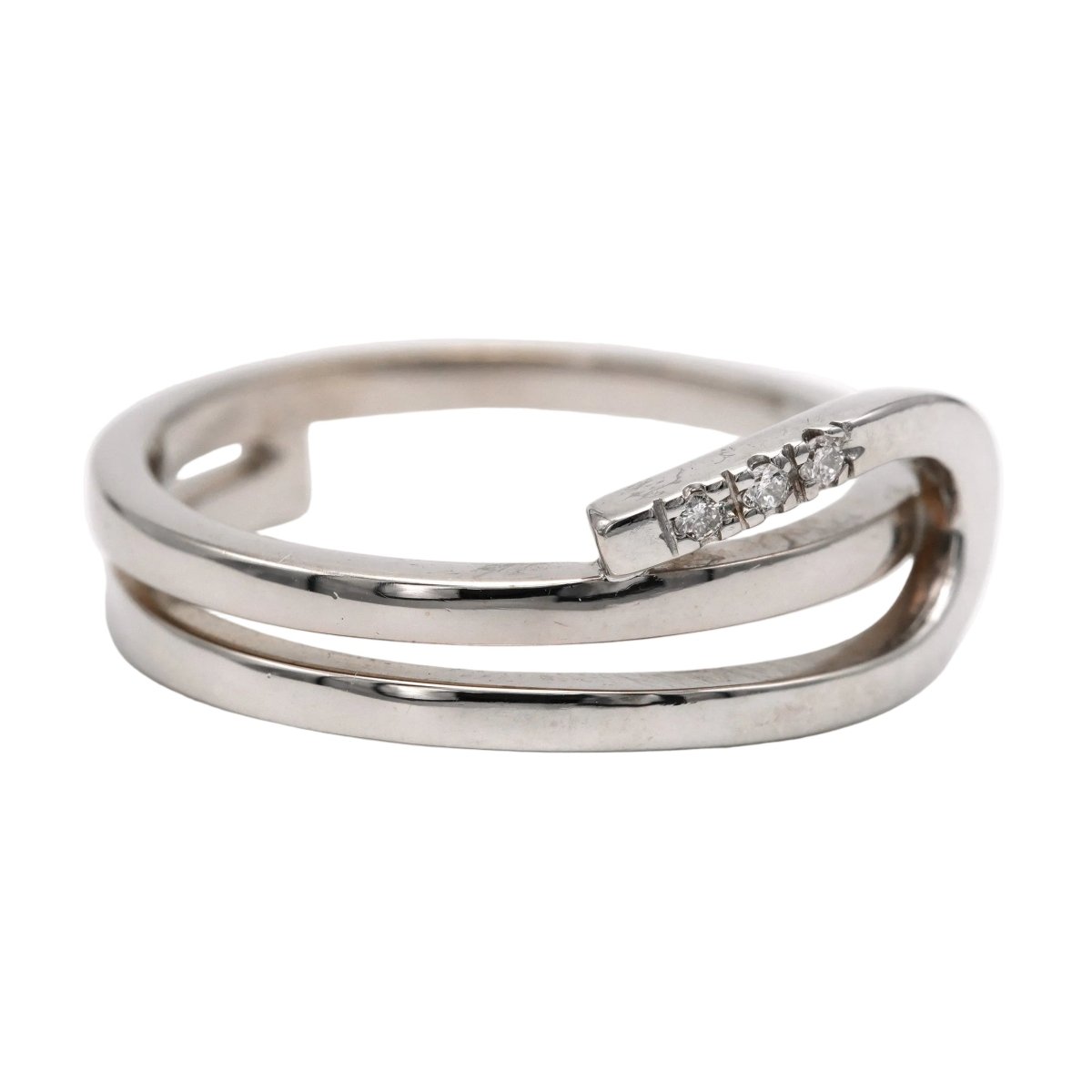 Bague en or blanc et diamants - Castafiore