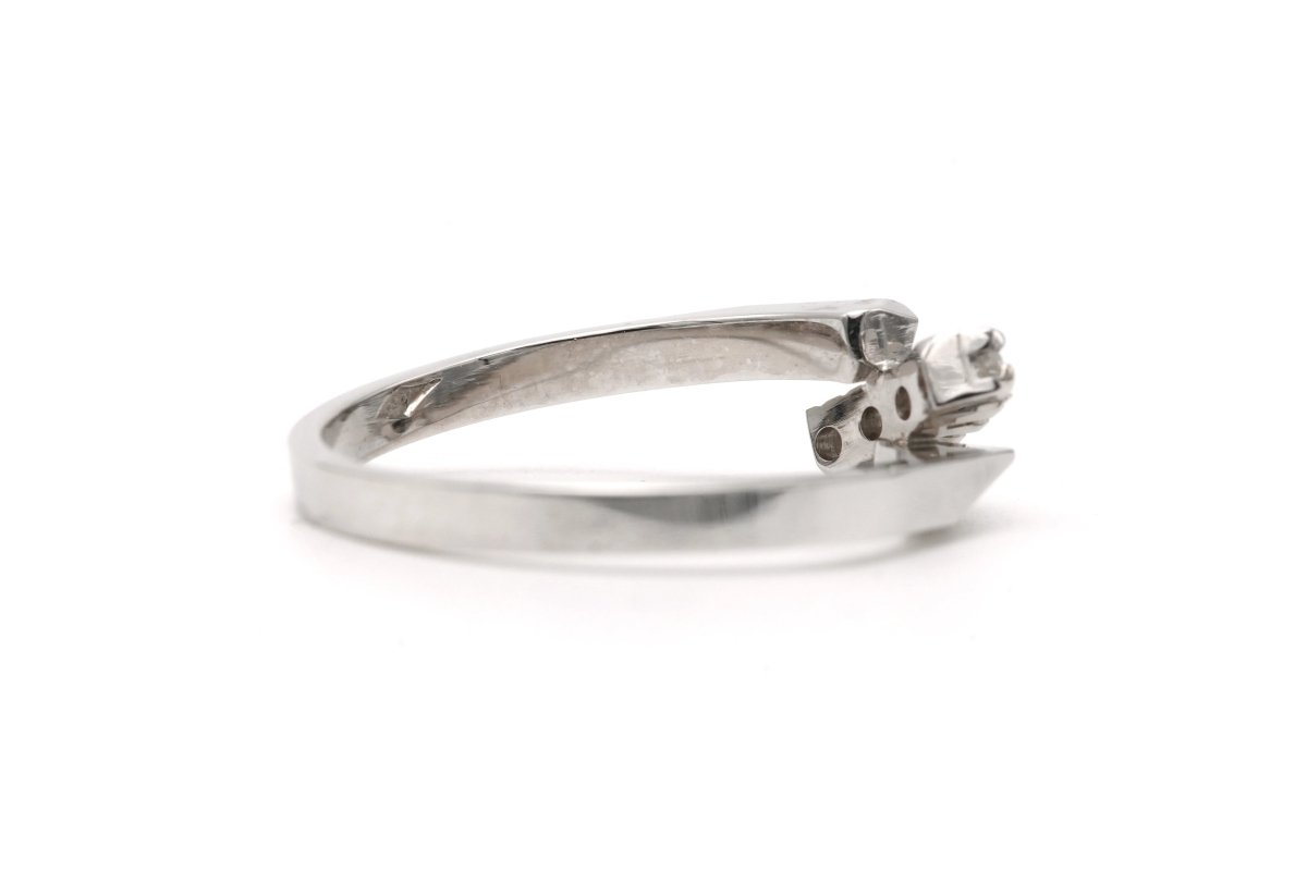 Bague en or blanc et diamants - Castafiore