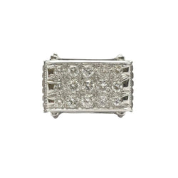 Bague en or blanc et diamants - Castafiore