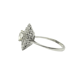 Bague en or blanc et diamants - Castafiore