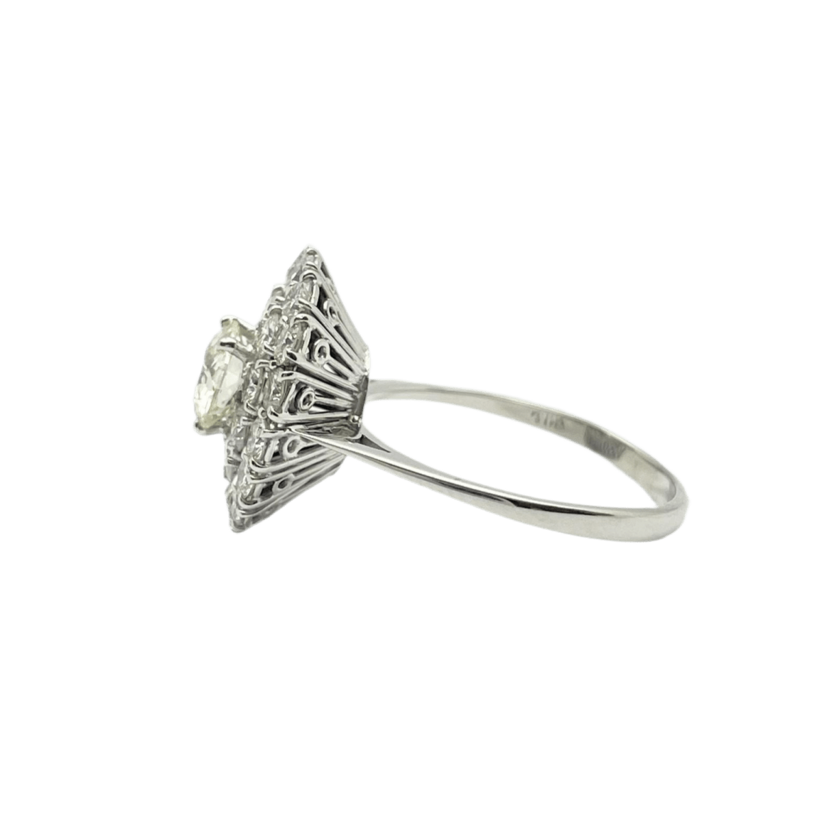 Bague en or blanc et diamants - Castafiore