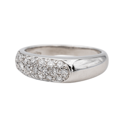 Bague en or blanc et diamants - Castafiore