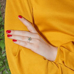 Bague en or blanc et diamants - Castafiore