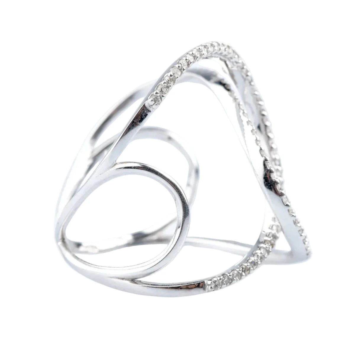 Bague en or blanc et diamants - Castafiore