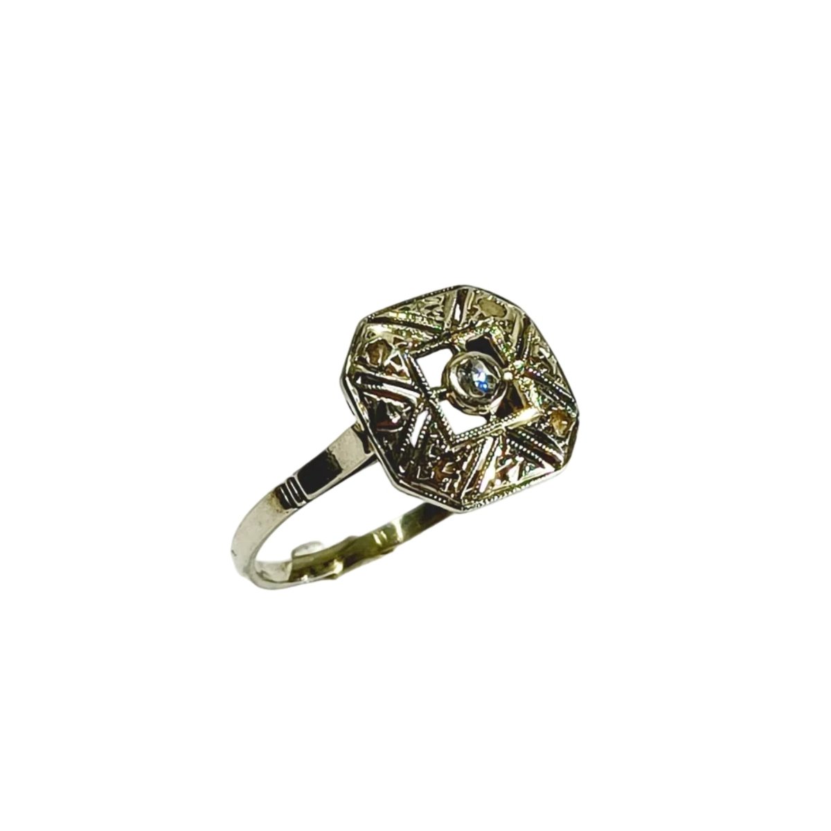 Bague en or blanc et diamants - Castafiore