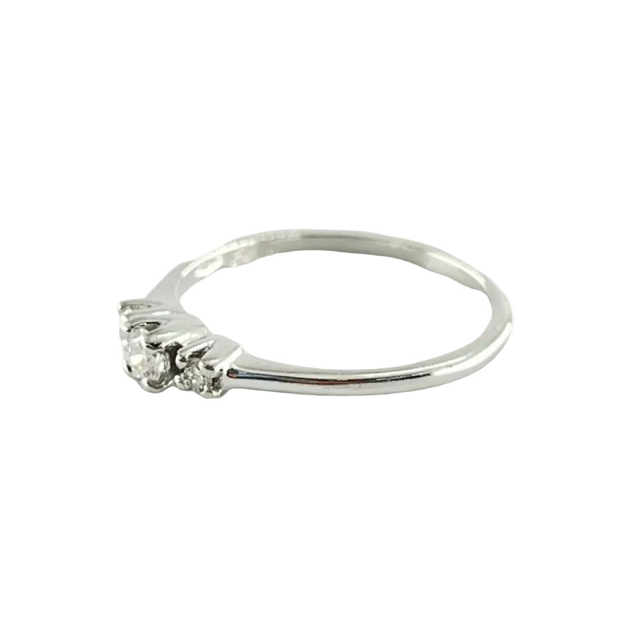 Bague en or blanc et diamants - Castafiore