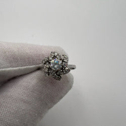 Bague en or blanc et diamants - Castafiore