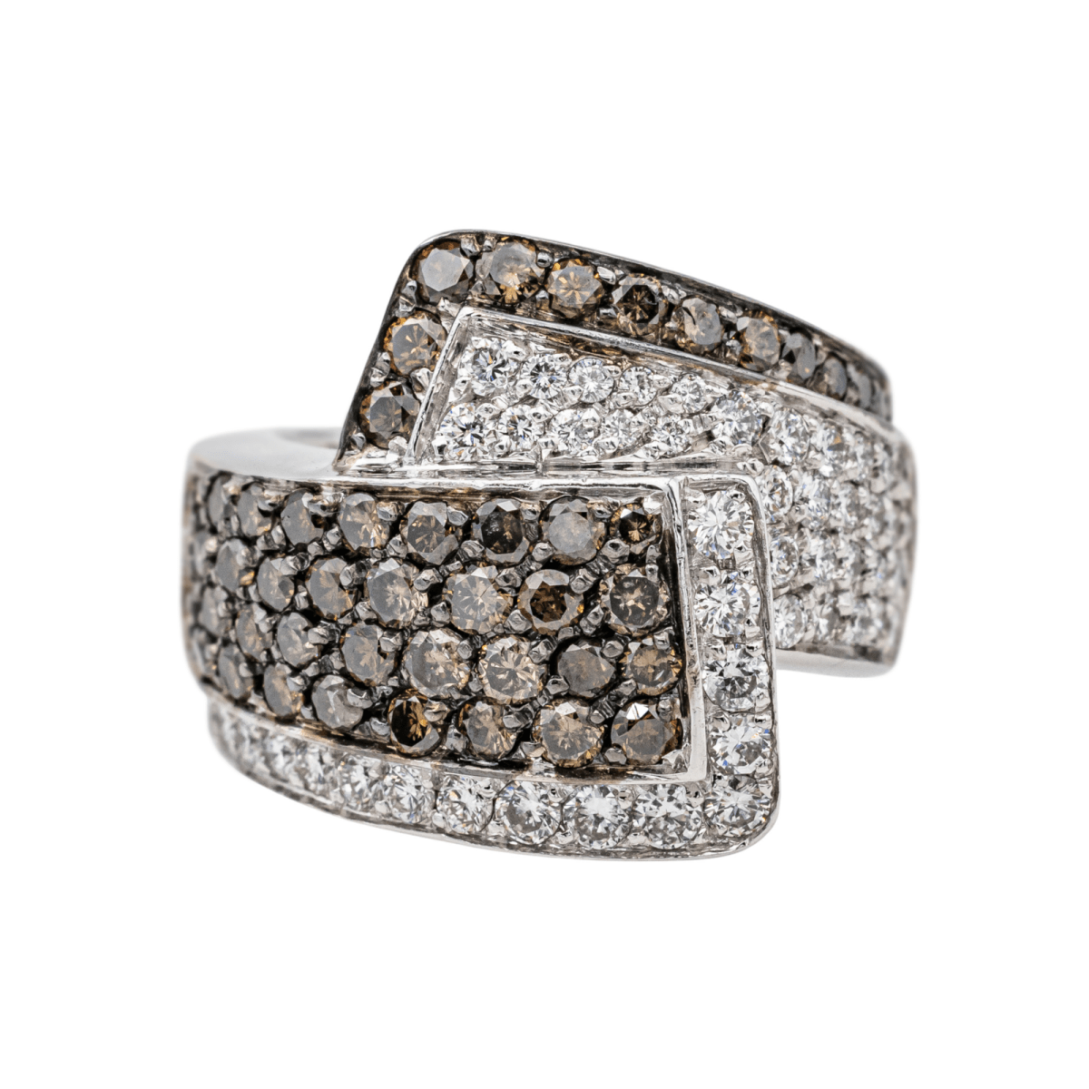 Bague en or blanc et diamants - Castafiore