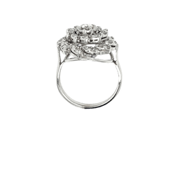 Bague en or blanc et diamants - Castafiore