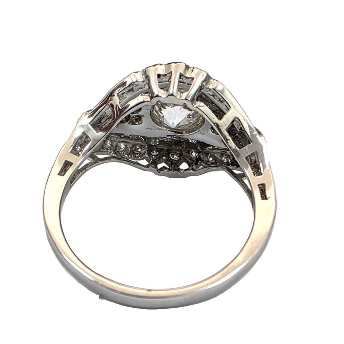 Bague en or blanc et diamants - Castafiore