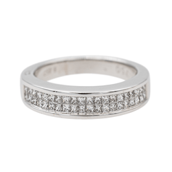 Bague en or blanc et diamants - Castafiore