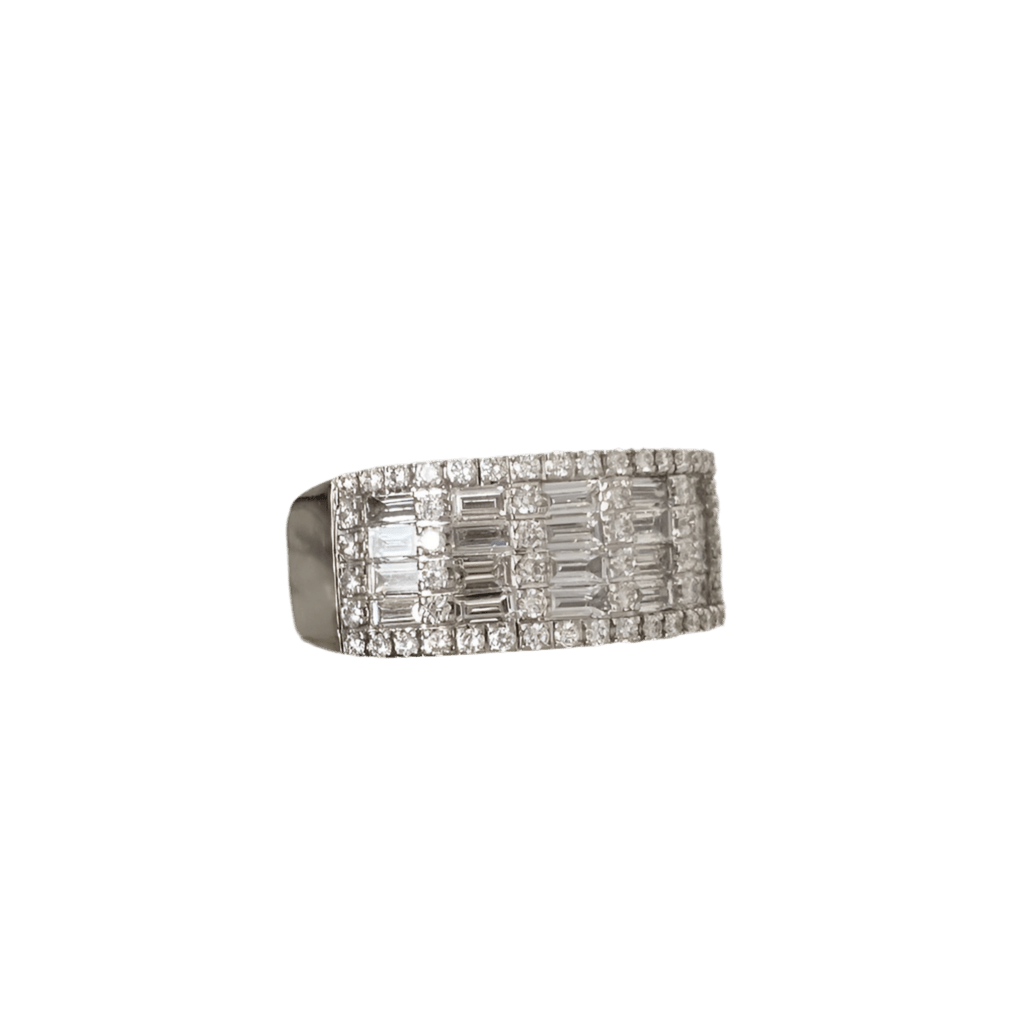 Bague en or blanc et diamants - Castafiore