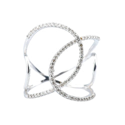 Bague en or blanc et diamants - Castafiore