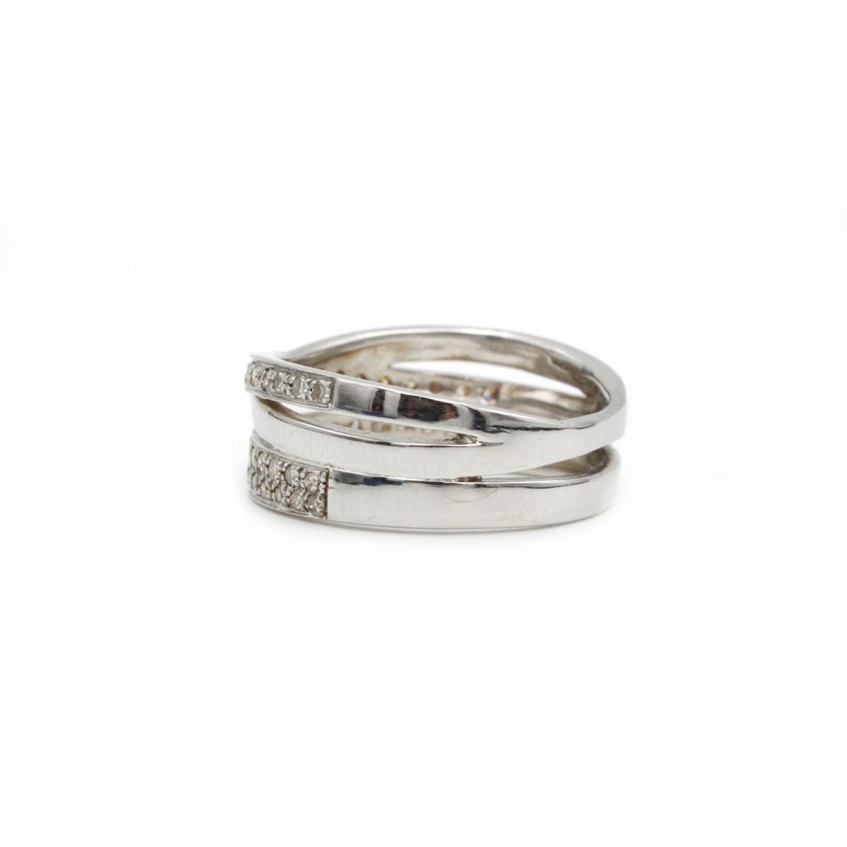 Bague en or blanc et diamants - Castafiore