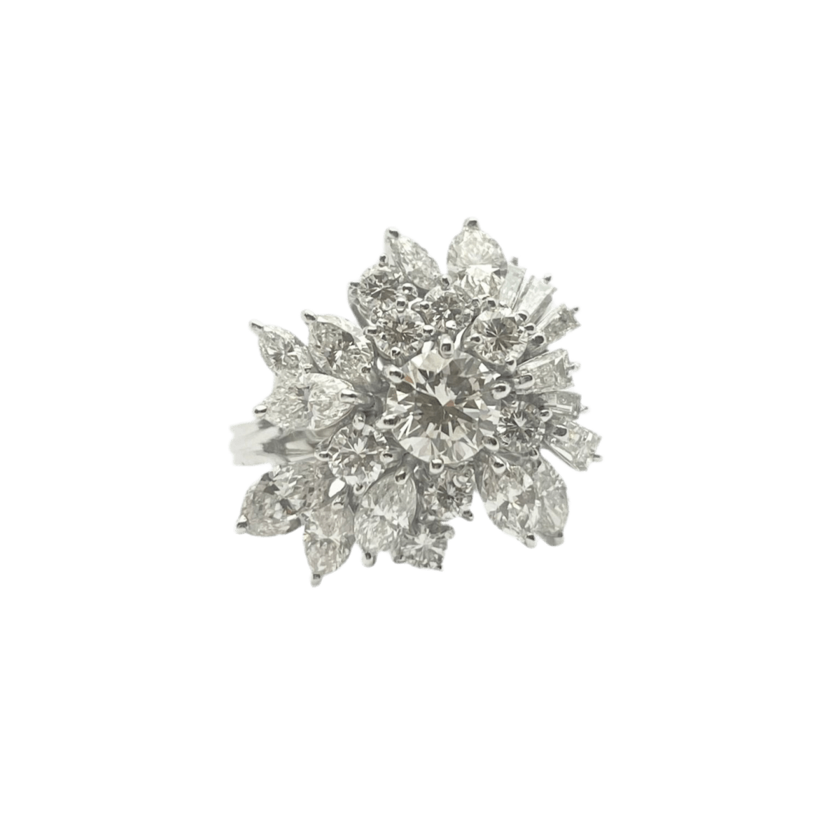 Bague en or blanc et diamants - Castafiore