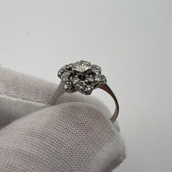 Bague en or blanc et diamants - Castafiore