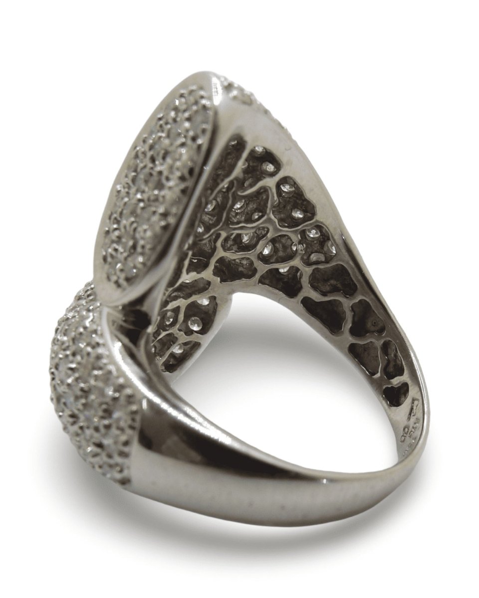 Bague en or blanc et diamants - Castafiore
