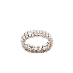 Bague en or blanc et diamants - Castafiore