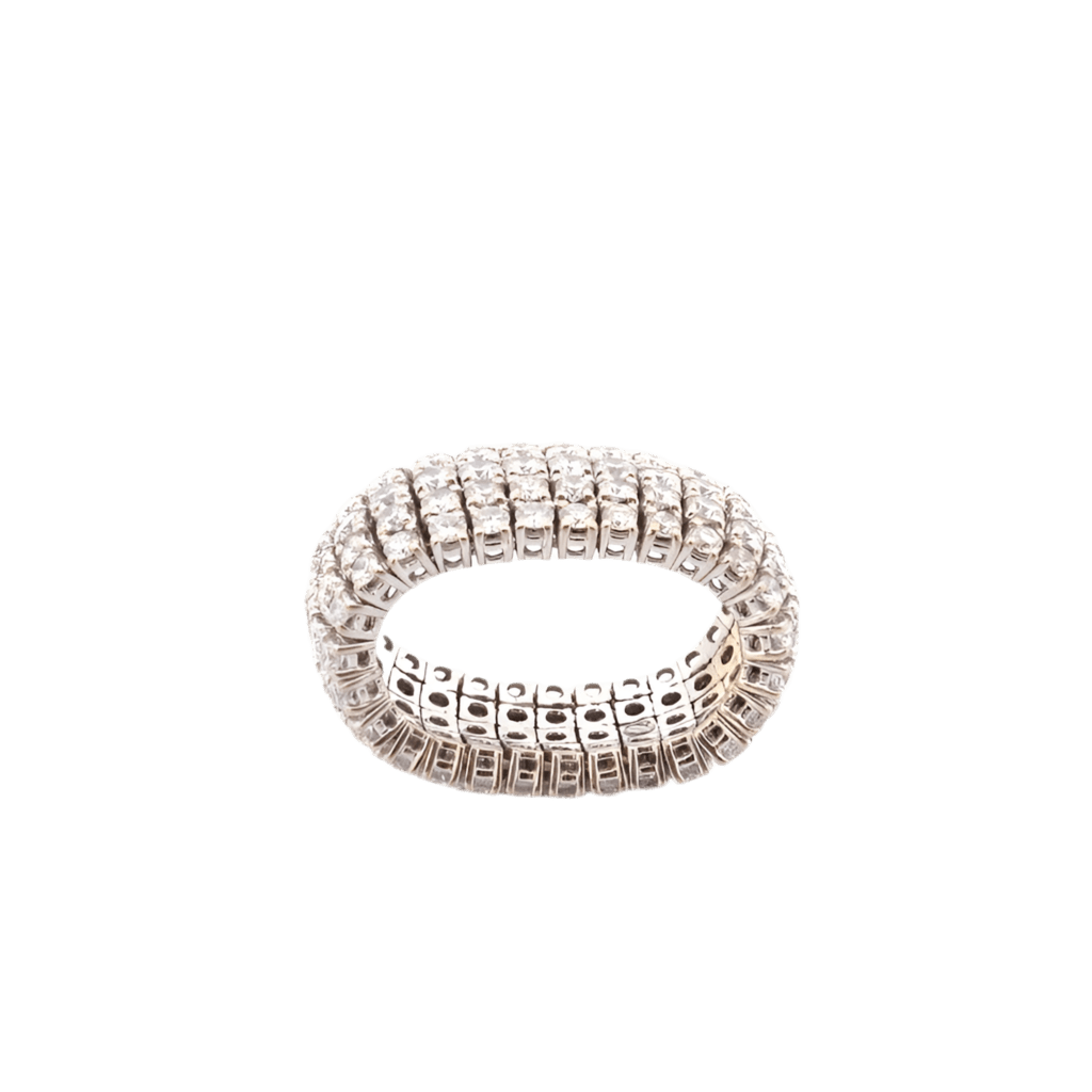 Bague en or blanc et diamants - Castafiore