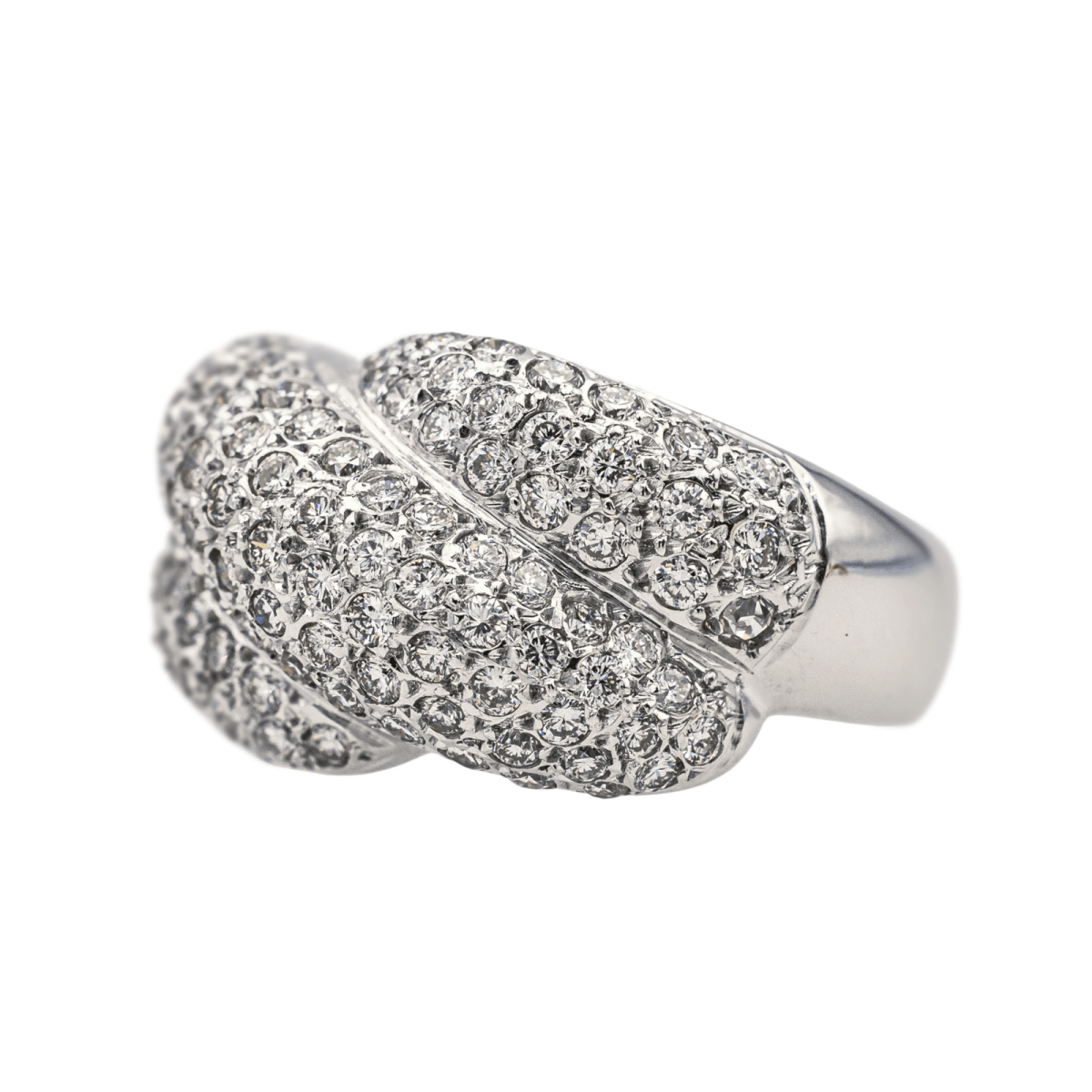 Bague en or blanc et diamants - Castafiore