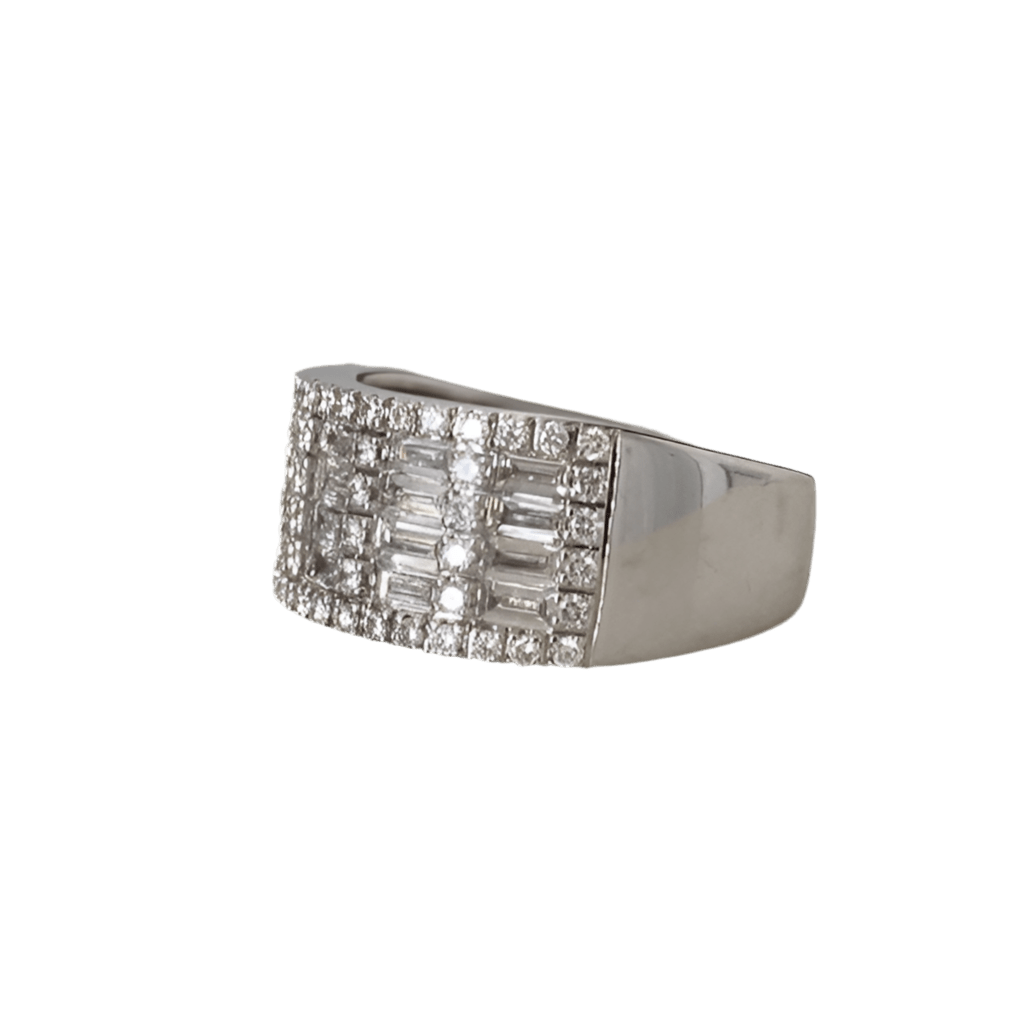Bague en or blanc et diamants - Castafiore